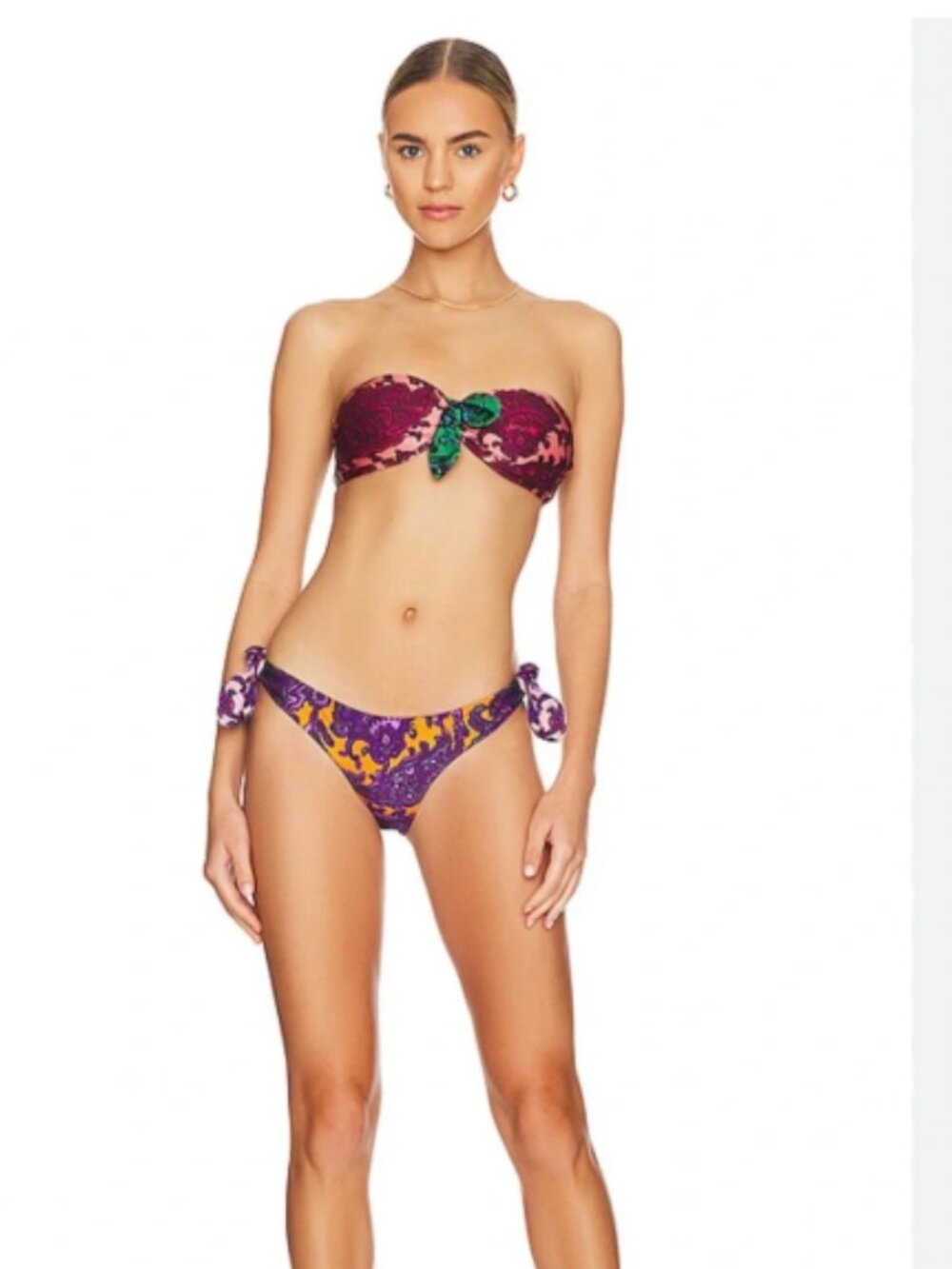 Zimmermann Paisley Print Bikini Set - Pink, Purple, Orange, Green